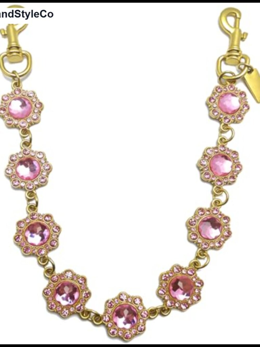 Gold Metal Bag Charm Purse Extender Chain Clip On Handbag Accessory